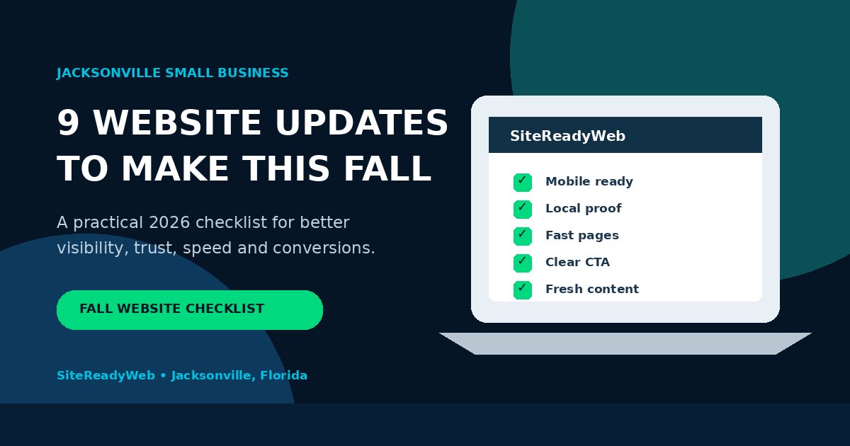 Fall website checklist for Jacksonville small businesses